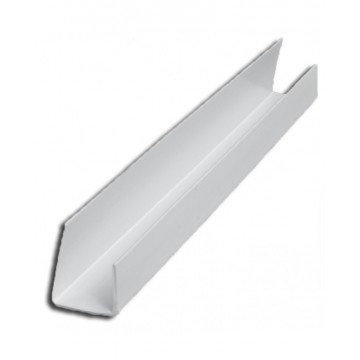 PVC J-profil gipszkartonhoz 12,5 mm x 3 m